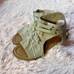 Boho Indie Canvas Sandals Earthy Prairie Festival Coachella‎ Granola Patchouli